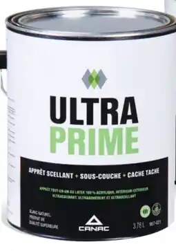 Canac UltraPrime 100% Acrylic Latex Primer-Sealer & Undercoat Interior and Exterior offer