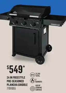 Canac Napoleon 24 in Freestyle Pre-Seasoned Plancha Griddle offer