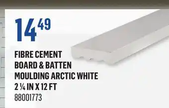 Canac Fibre Cement Board & Batten Moulding arctic white 2 1/4 in x 12 ft offer