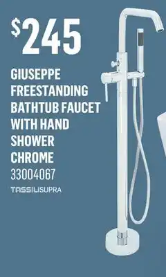 Canac Giuseppe Freestanding Bathtub Faucet with Hand Shower Chrome offer