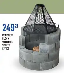 Canac Concrete Block Fireplace offer