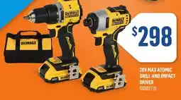Canac 20V MAX Atomic Drill and Impact Driver offer