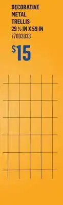 Canac Decorative Metal Trellis offer