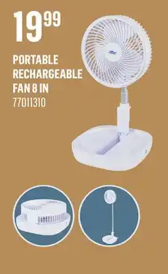 Canac Portable Rechargeable Fan 8 in offer