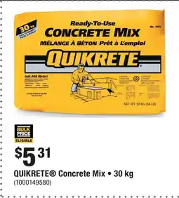 Home Depot QUIKRETE Concrete Mix • offer