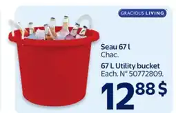 Walmart GRACIOUS LIVING b67 L Utility bucket offer