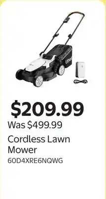 Walmart Cordless Lawn Mower offer