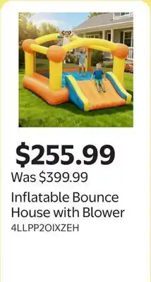 Walmart Inflatable Bounce House with Blower offer