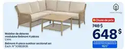 Walmart Hometrends Belmont 4-piece outdoor sectional set offer