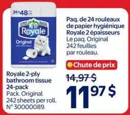 Walmart Royale 2-ply bathroom tissue offer