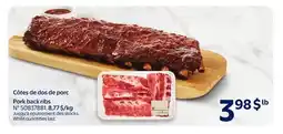 Walmart Pork back ribs offer