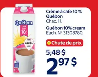 Walmart Québon 10% cream offer