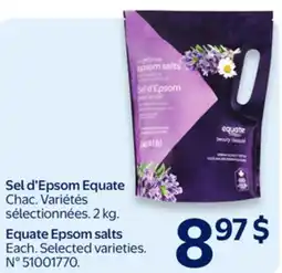 Walmart Equate Epsom salts offer
