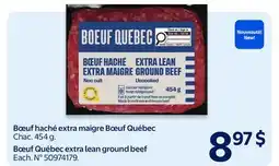 Walmart Bœuf Québec extra lean ground beef offer