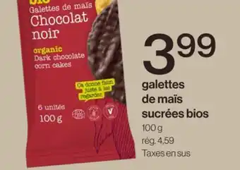 Avril Galettes de maïs sucrées bios offer