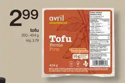 Avril tofu offer