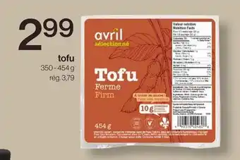 Avril tofu offer