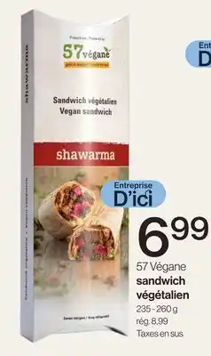 Avril Sandwich végétalien offer