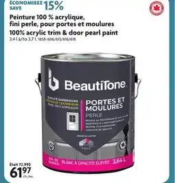 Home Hardware 100% acrylic trim & door pearl paint offer