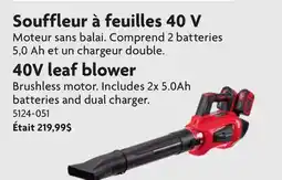 Home Hardware 40V leaf blower offer