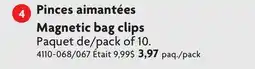 Home Hardware Outdoor tableware & storage Magnetic bag clips offer