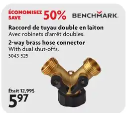 Home Hardware 2-way brass hose connector With offer