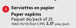 Home Hardware Paper napkins offer