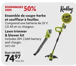 Home Hardware Lawn trimmer & blower kit offer
