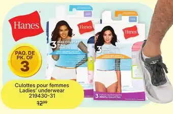 Rossy HANES Ladies' underwear offer