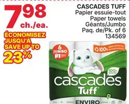 Rossy CASCADES TUFF Paper towels offer