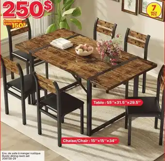 Rossy Rustic dining room set offer