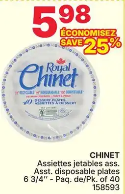 Rossy CHINET ass. Asst. disposable plates 6 3/4 offer