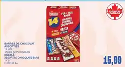 Wholesale Club BARRES DE CHOCOLAT ASSORTIES, 14 UN offer