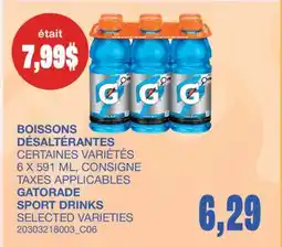 Wholesale Club BOISSONS DÉSALTÉRANTES offer