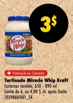 Wholesale Club TARTINADE MIRACLE WHIP offer
