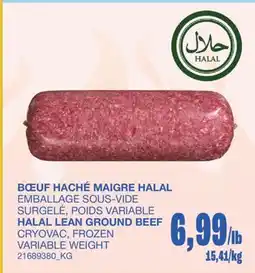 Wholesale Club BŒUF HACHÉ MAIGRE HALAL offer
