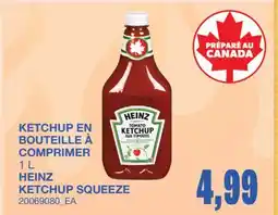 Wholesale Club KETCHUP EN BOUTEILLE À COMPRIMER offer