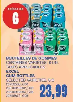 Wholesale Club BOUTEILLES DE GOMMES, 6 UN offer