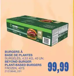 Wholesale Club BURGERS À BASE DE PLANTES, 4,53 KG, 40 UN offer