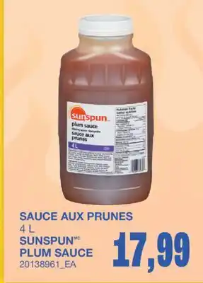 Wholesale Club SAUCE AUX PRUNES offer