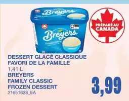 Wholesale Club DESSERT GLACÉ CLASSIQUE FAVORI DE LA FAMILLE offer
