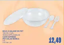 Wholesale Club BOLS À SALADE EN PET, 160OZ, 4 UN offer