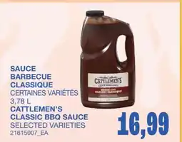 Wholesale Club SAUCE BARBECUE CLASSIQUE offer