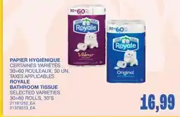 Wholesale Club PAPIER HYGIÉNIQUE, 30=60ROULEAUX, 30UN offer