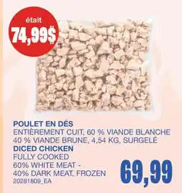 Wholesale Club POULET EN DÉS offer