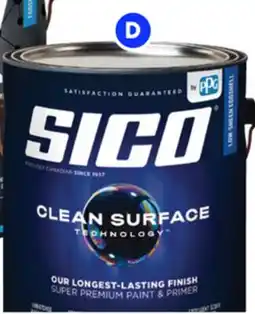 RONA Sico 3.78-L cans of SICO Prestige, Evolution, Endurance, Clean Surface and 360 interior paint offer
