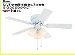 RONA Landon & Co. 42, 5 reversible blades, 3 speeds offer