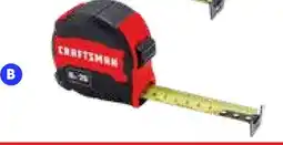 RONA CRAFTSMAN 26' Easy grip measuring tape offer