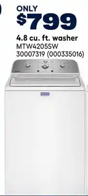 RONA Maytag 4.8 cu. ft. washer offer