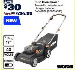 RONA WORX Push lawn mower offer